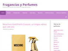 Tablet Screenshot of fraganciasperfumes.com.ar